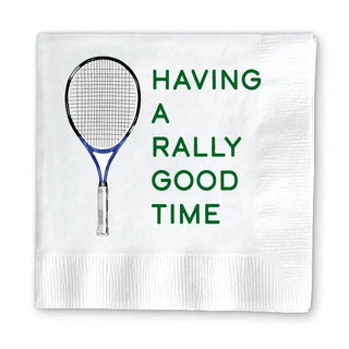 Having A Rally Good Time Tennis Cocktail Napkins