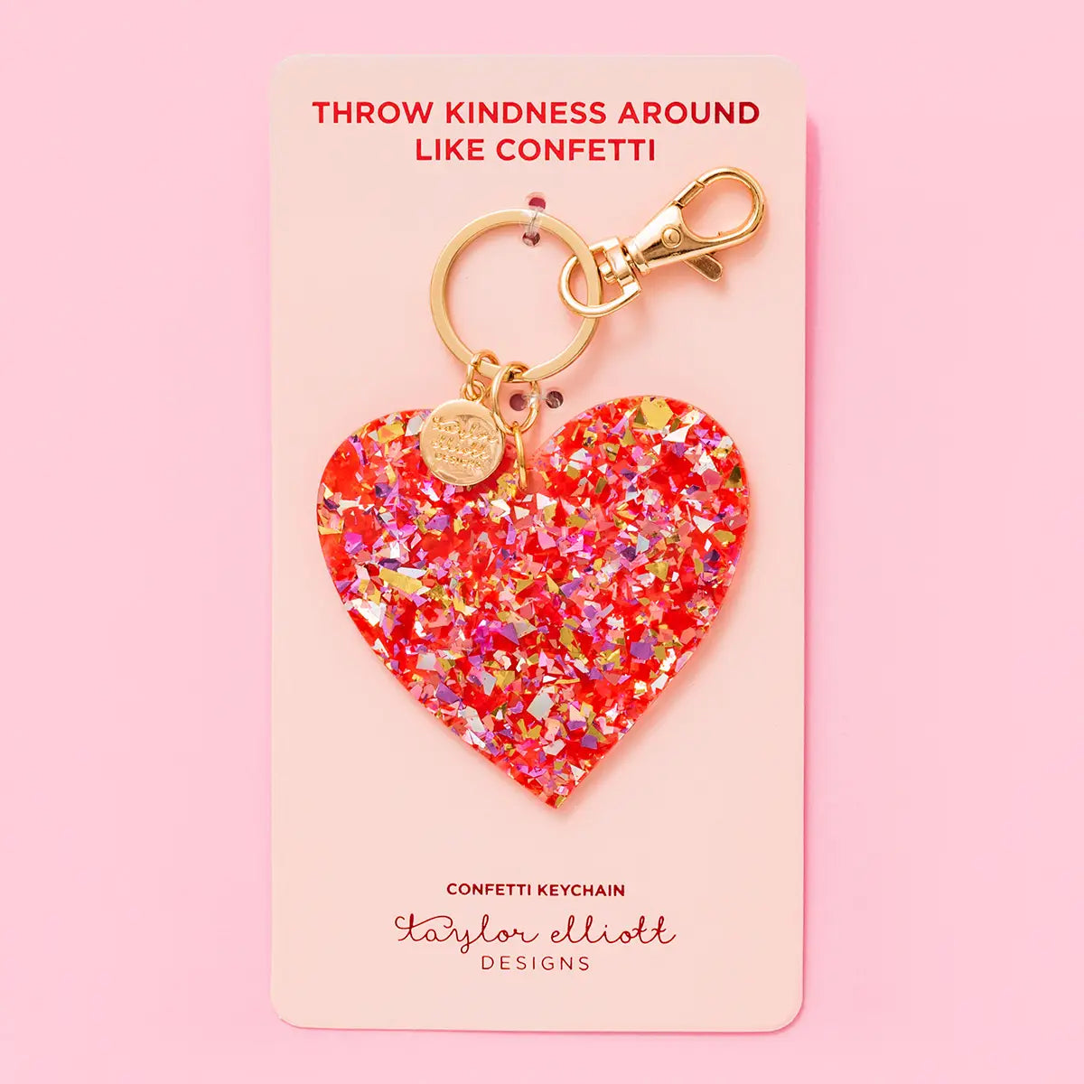 Red & Pink Heart Keychain