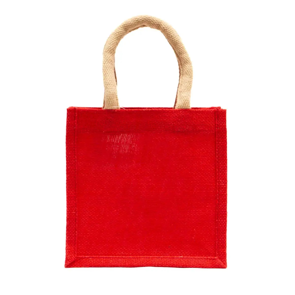 Jute Petite Gift Bag - Red