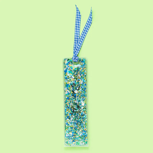 Blue & Green Confetti Bookmark