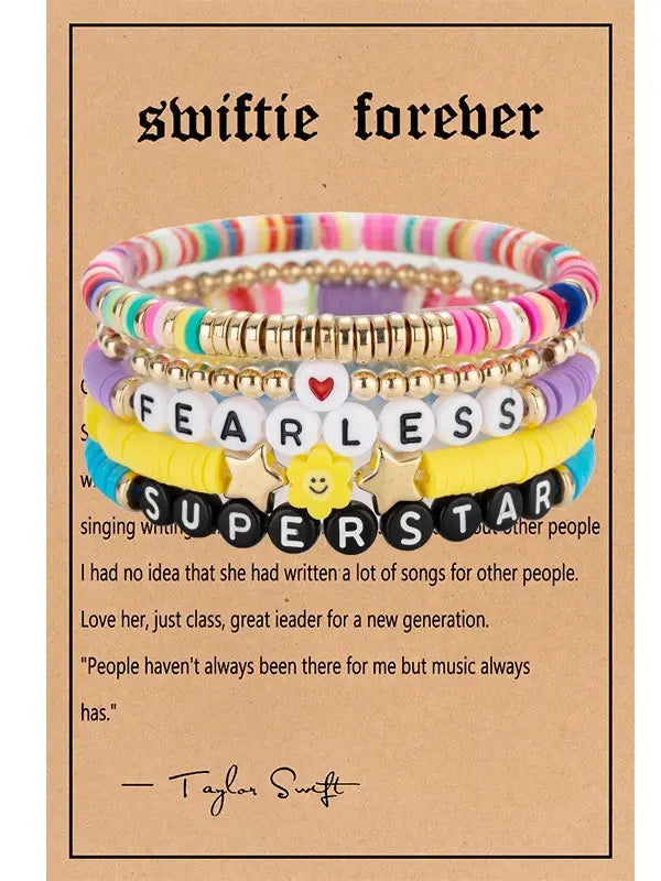 Taylor Swift Fearless Friendship Bracelet Set