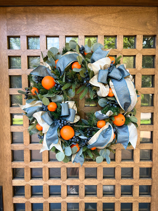 Blueberry & Orange Wreath no