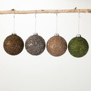 Multi-color Encrusted Ball Ornament