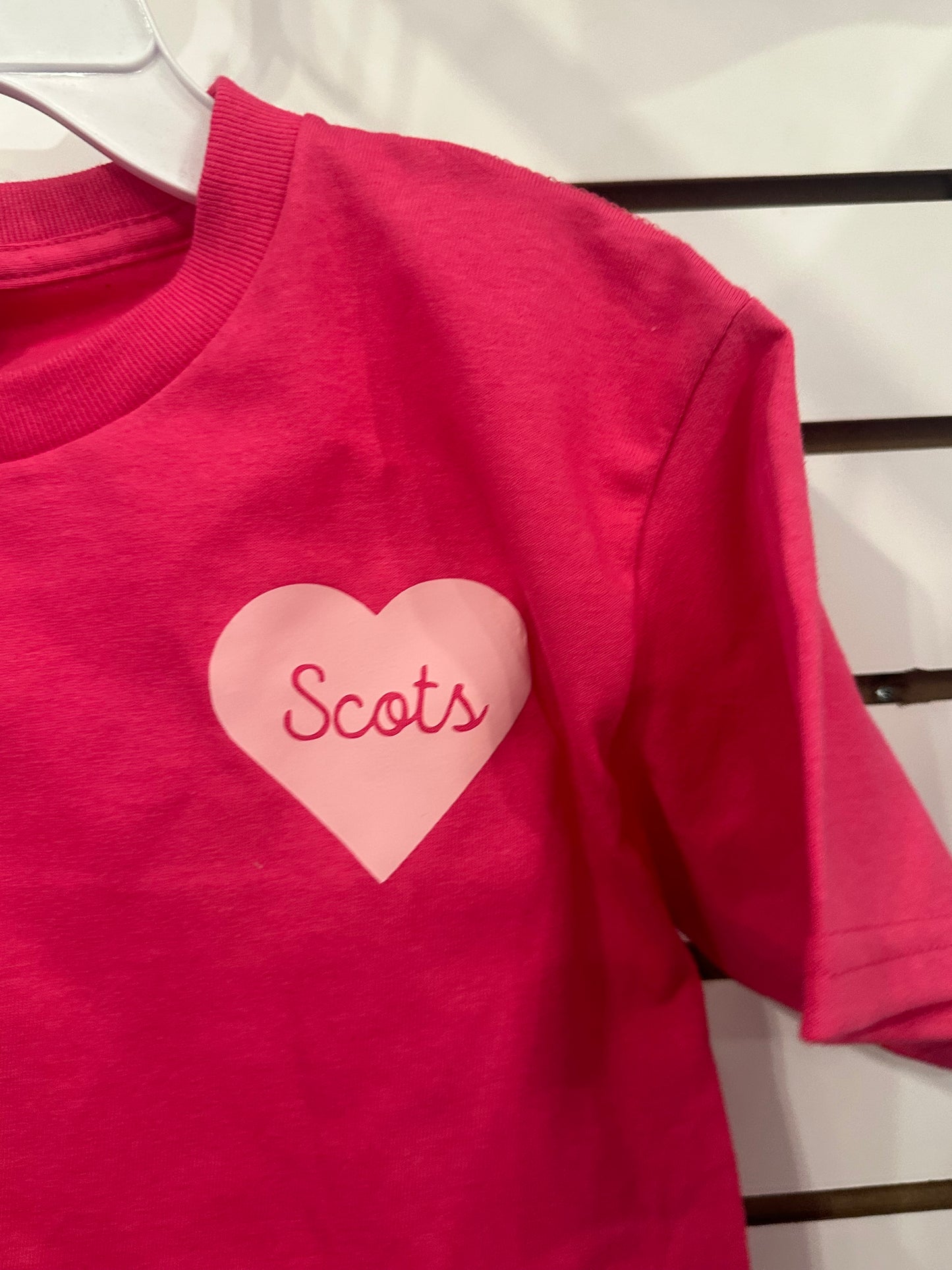 Youth Hot Pink Scots T Shirt