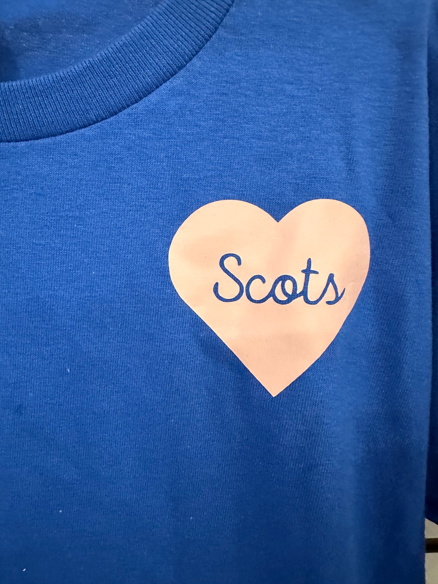 Youth Royal Blue Scots Shirt