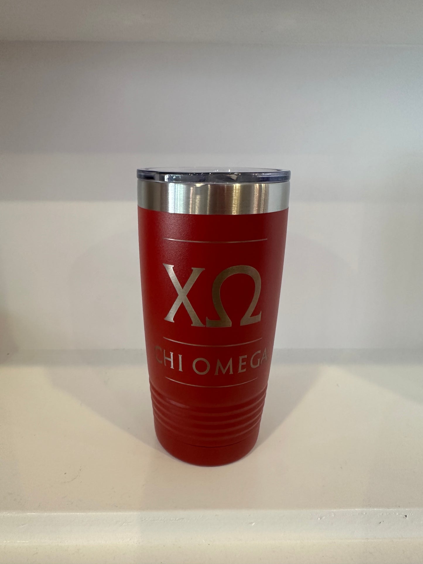 Chi Omega Engraved Tumbler