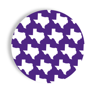 Purple Texas Paper Plates