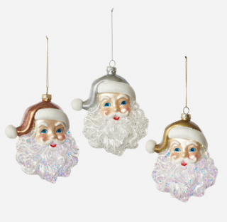 Metallic Cheerful Santa