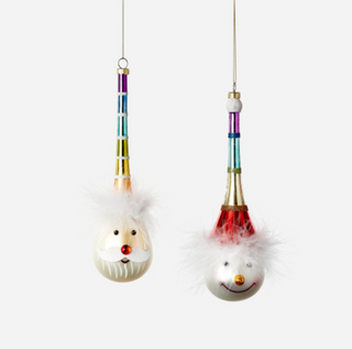 Rainbow Santa and Snowman