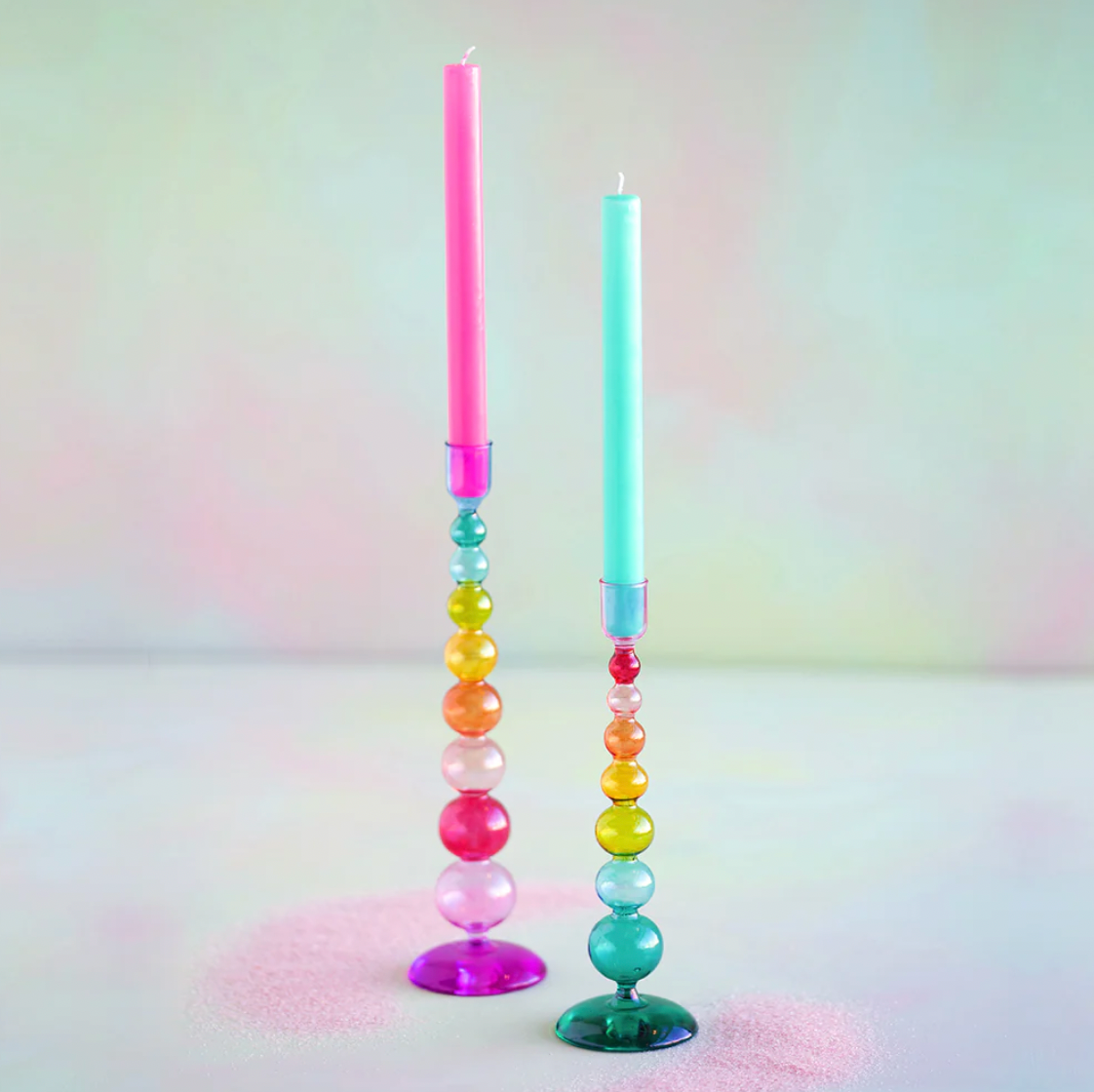 Rainbow Finial Candle Holder