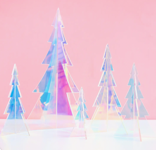 Acrylic Tree Set- Iridescent