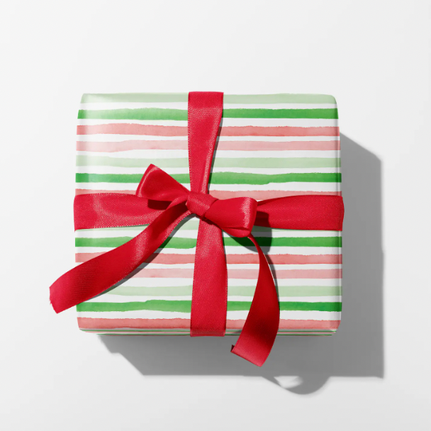 Holiday Stripes Wrapping Paper