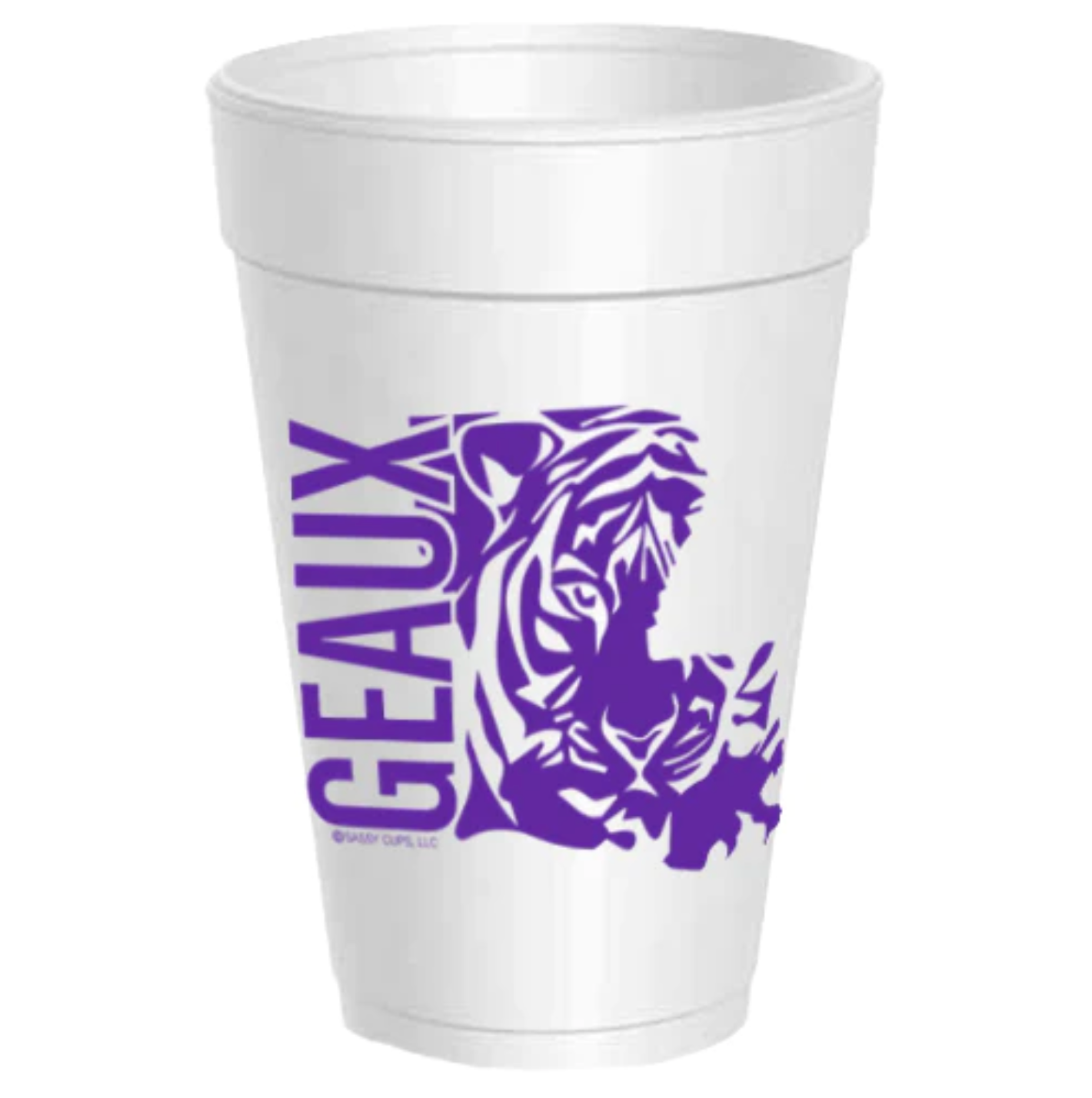 LSU- Geaux LA State Styrofoam Cups