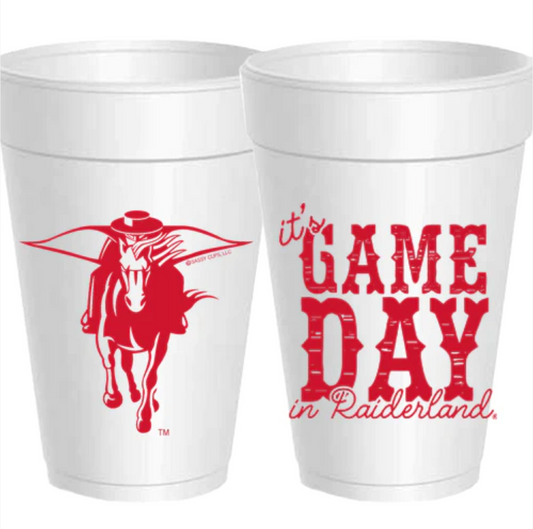 Texas Tech- Gameday in Raiderland Styrofoam Cups