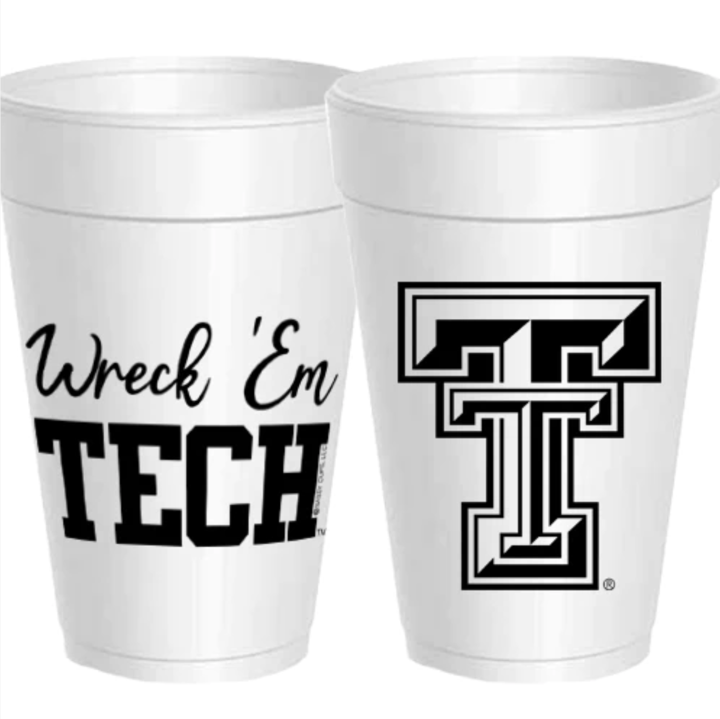 Texas Tech- Wreck 'Em Tech Styrofoam Cups