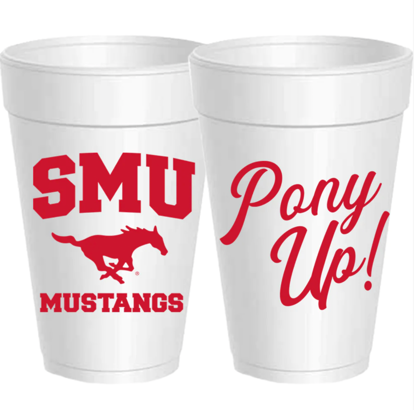 SMU- Pony Up Styrofoam Cups