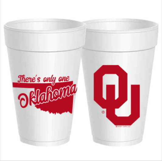 OU- There is Only One Styrofoam Cups