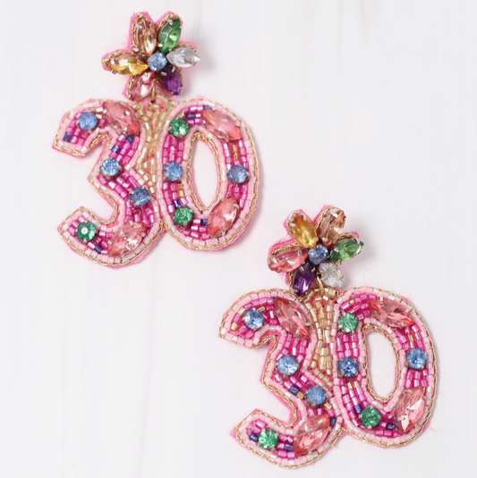 30 Beaded Earrings