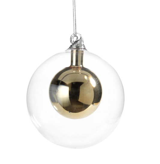 Jim Marvin Double Ball Glass Ornament