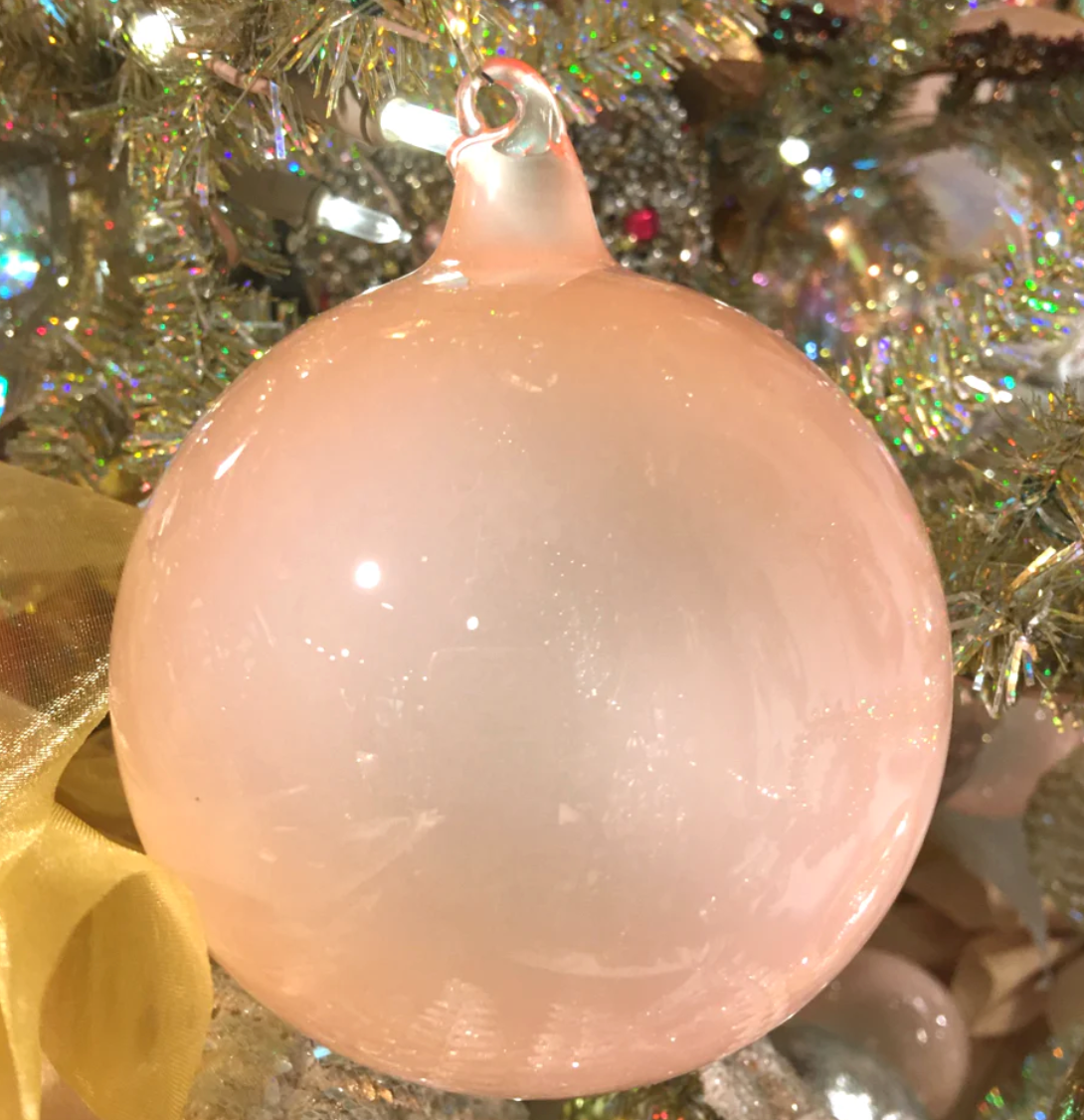 Jim Marvin Bubblegum Ornament- Pink Linen