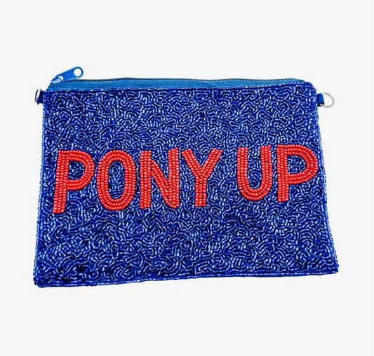 Pony Up Beaded Pouch
