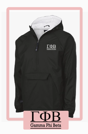 Gamma Phi Beta Sorority Rain Jacket