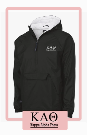 Kappa Alpha Theta Sorority Rain Jacket