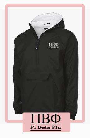 Pi Beta Phi Sorority Rain Jacket