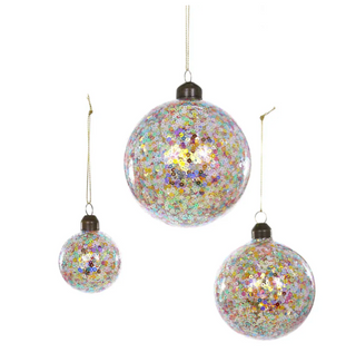 Confetti Bauble Pastel Ornament
