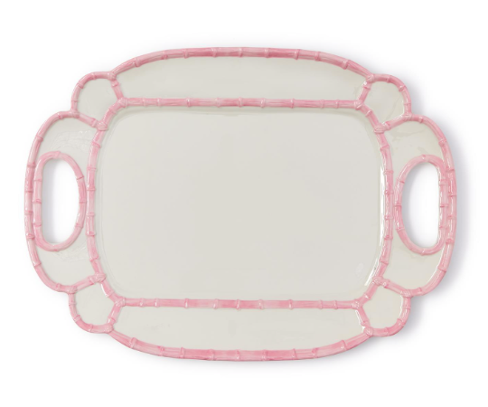 Pink Bamboo Platter