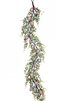 VINTAGE CHOCOLATE EGG GARLAND 48"