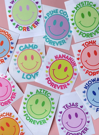 Smiley Camp Decal