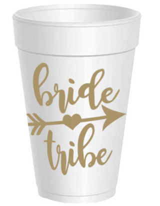 Bride Tribe Styrofoam Cups