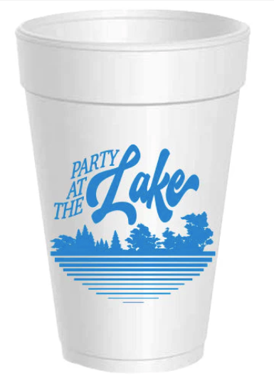 Party at the Lake Styrofoam Cups