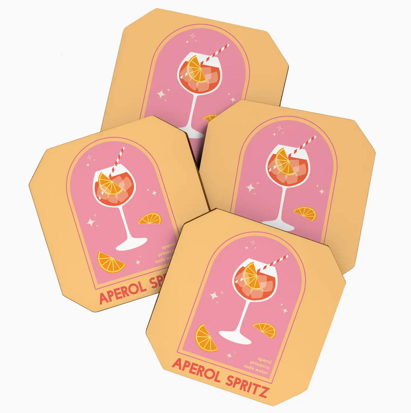 Aperol Spritz Coasters