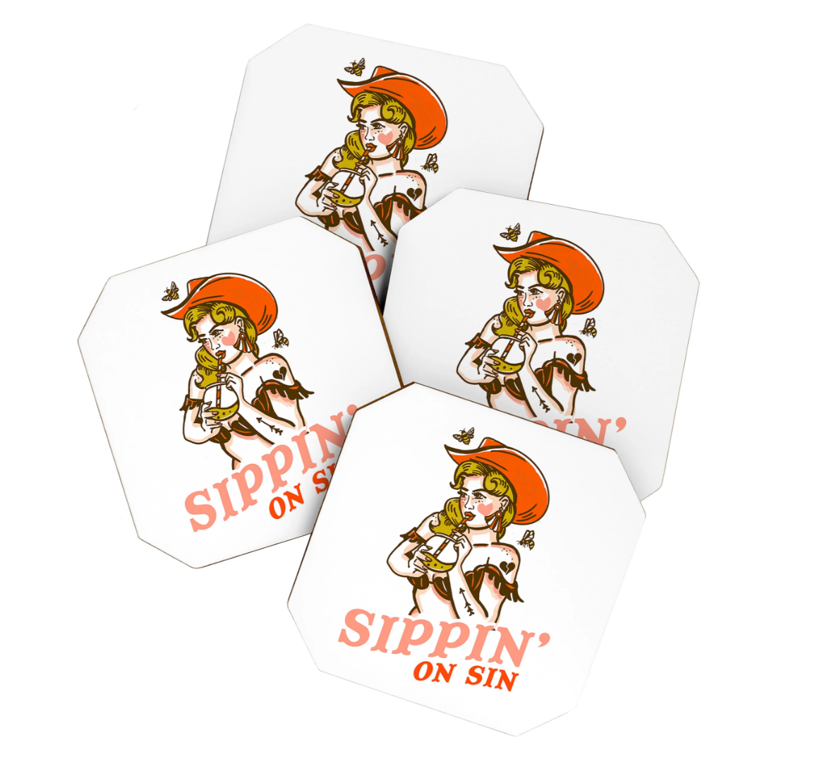 Sippin' on Sin Coasters