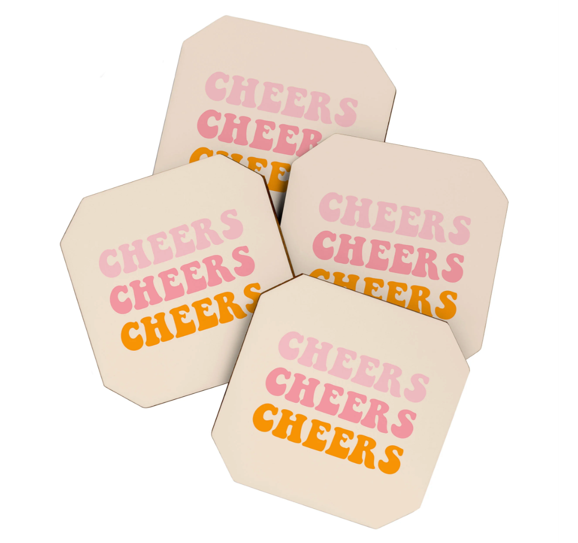 Cheers Cheers Cheers Coasters