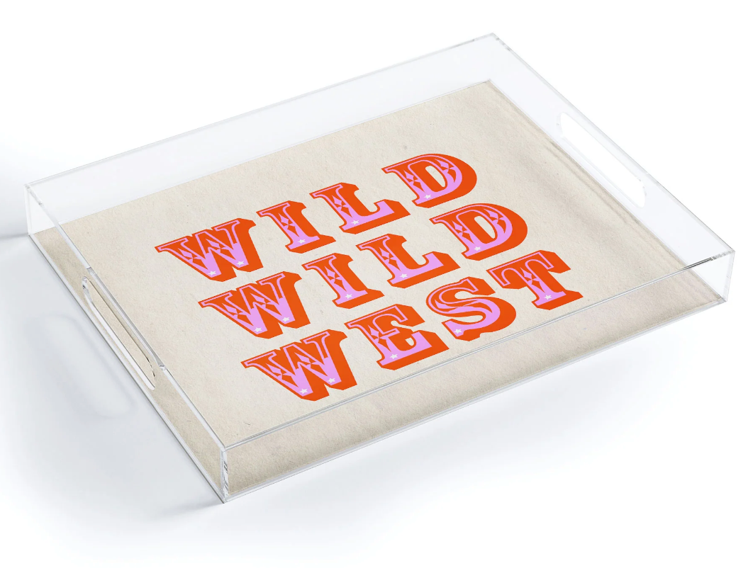 Wild Wild West Small Acrylic Tray