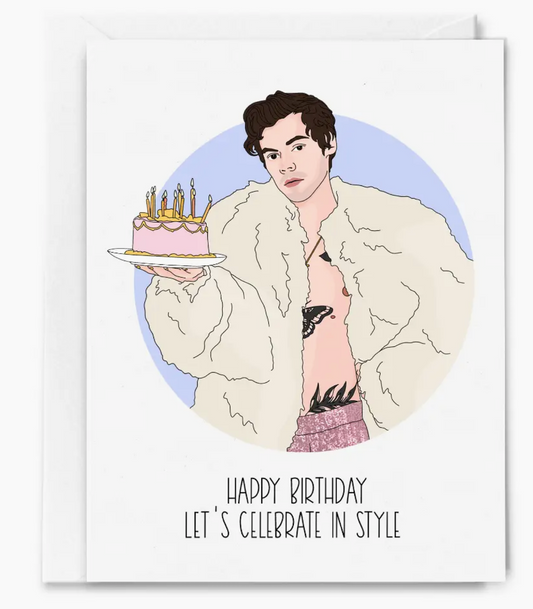 Harry Styles Celebrate Birthday Card