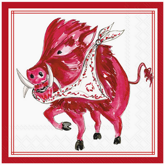 Arkansas Razorback Cocktail Napkins