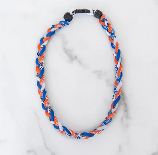 Longhorn Blue and Orange Sports Necklace