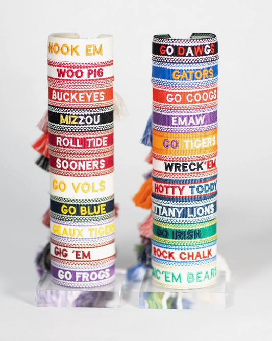 College Bracelet Embroidered Tassel Bracelet (Multiple Colleges)