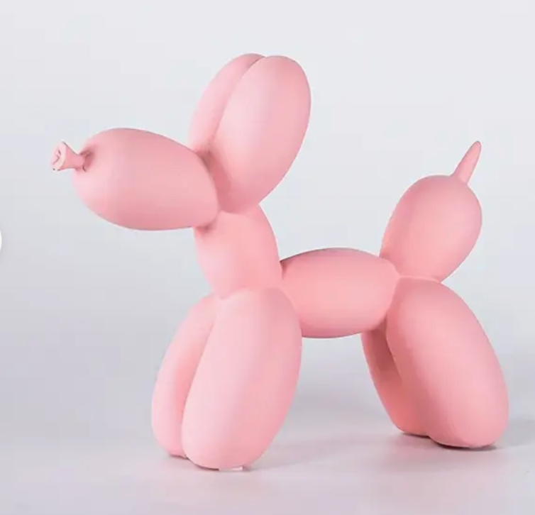 Matte Balloon Dog Statue