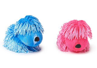 Happy Puppy Shaggy Wiggly Puffer Dog