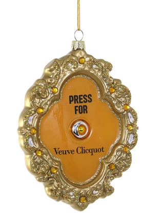 Press For French Champagne Ornament
