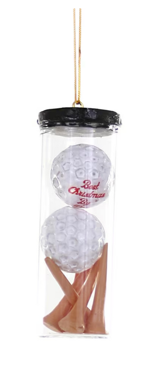 Golf Balls & Tees Ornament