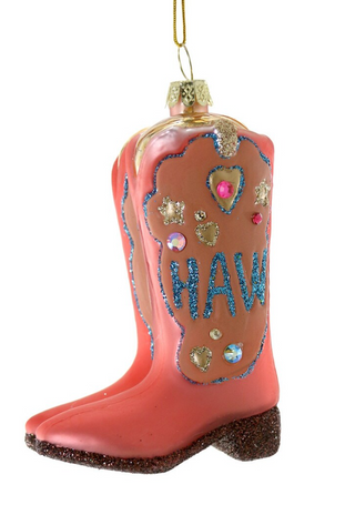 Yee Haw Boot Ornament