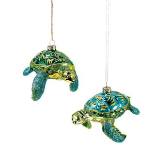Glitter Turtle Ornament