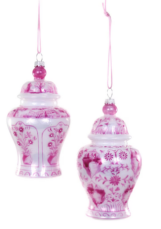 Pink Ginger Jar Ornament