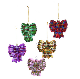 PLAID BOW Ornament